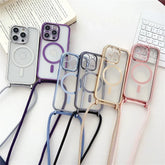 Clear Magnetic Case with Lanyard for iPhone